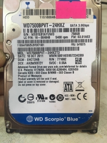 WD7500BPVT-24HXZT3