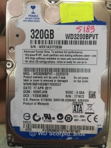 WD3200BPVT-22ZEST0