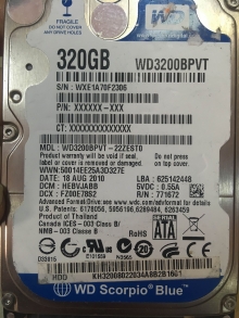 WD3200BPVT-22ZEST0