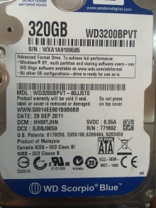 WD3200BPVT-80JJ5T0