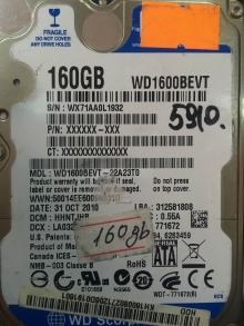 WD1600BEVT-22A23T0