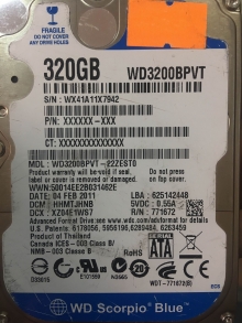 WD3200BPVT-22ZEST0