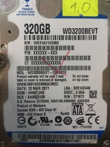 WD3200BEVT-22A23T0