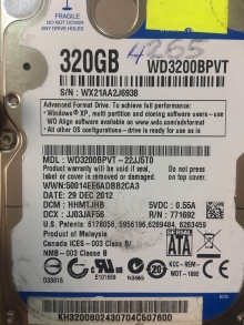 WD3200BPVT-22JJ5T0