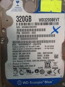 WD3200BEVT-22A23T0