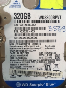 WD3200BPVT-22ZEST0