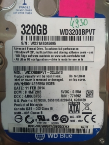 WD3200BPVT-22JJ5T0