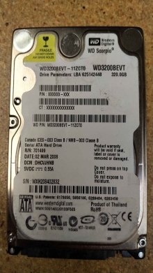 WD3200BEVT-11ZCT0