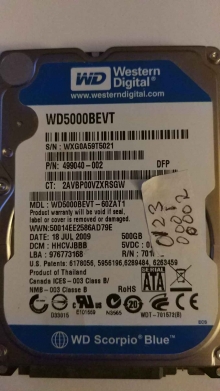 WD5000BEVT-60ZAT2