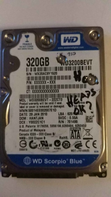 WD3200BEVT-22ZCT0