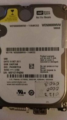 WD5000BMVW-11AMCS2