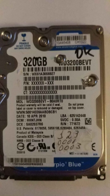 WD3200BEVT-80A0RT0