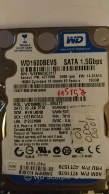 WD1600BEVS-08VAT2