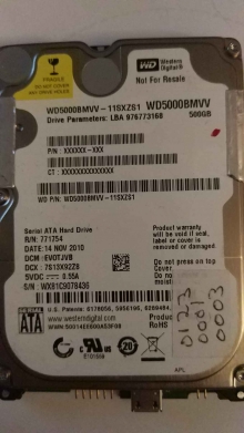 WD5000BMVV-11SXZS1