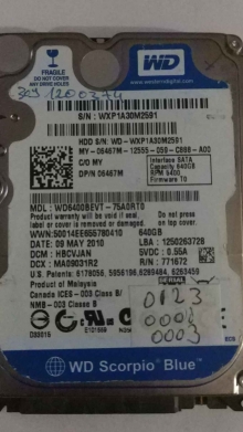 WD6400BEVT-75A0RT0