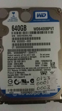 WD6400BPVT-22HXZT1