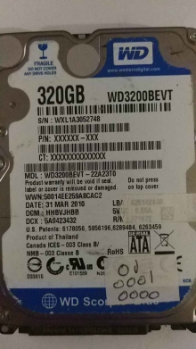 WD3200BEVT-22A23T0