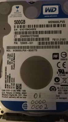 WD5000LPVX-60V0TT0