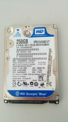 WD2500BEVT-22A23T0