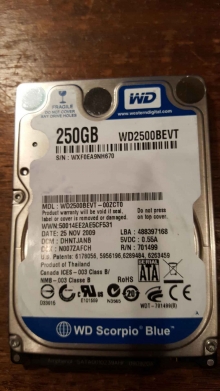 WD2500BEVT-00ZCT0