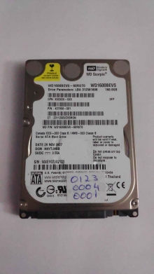 WD1600BEVS-60RST0