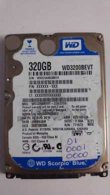 WD3200BEVT-22A23T0