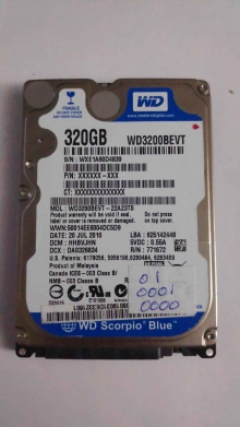 WD3200BEVT-22A23T0