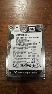 WD3200BEKT-60V5T1