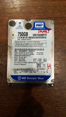 WD7500BPVT-22HXZT3