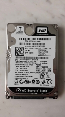 WD1600BEKT-75PVMT0