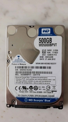 WD5000BPVT-22A1YT0