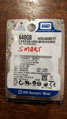 WD6400BEVT-00A0RT0