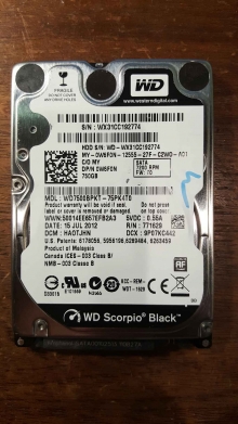 WD7500BPKT-75PK4T0