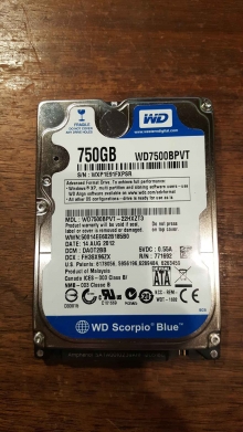 WD7500BPVT-22HXZT3
