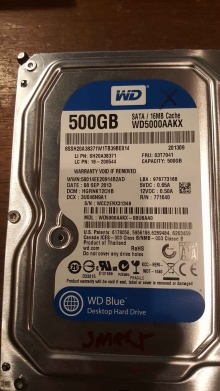 WD5000AAKX-08U6AA0