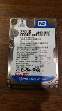 WD3200BEVT-80A0RT0