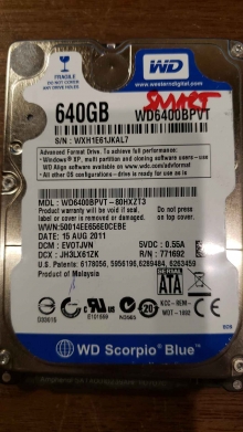 WD6400BPVT-80HXZT3