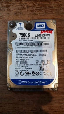 WD7500BPVT-22HXZT3